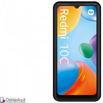 Sustiprintas dėklas 4in1 - juodas (telefonui Xiaomi Redmi 10C) Sustiprintas dėklas 4in1 - juodas (telefonui Xiaomi Redmi 10C)